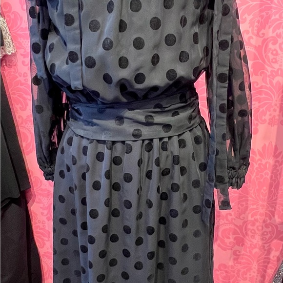 Anouki - Polka Dot Print Midi Length - Dress - Picture 8 of 11